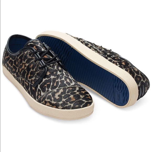 Toms Other - Men’s Toms Cheetah Print Calf Hair Paseos Sneaker